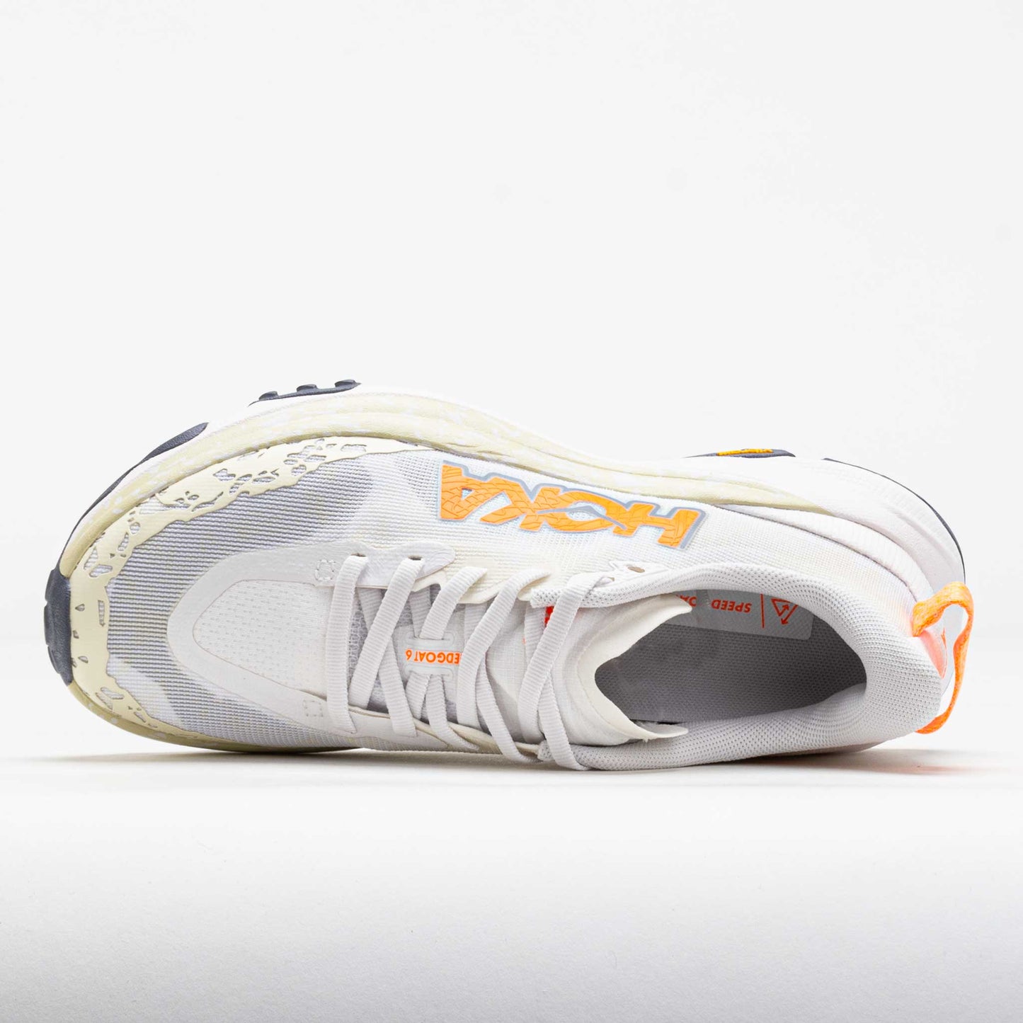 HOKA Speedgoat 6 Men's White/Neon Tangerine