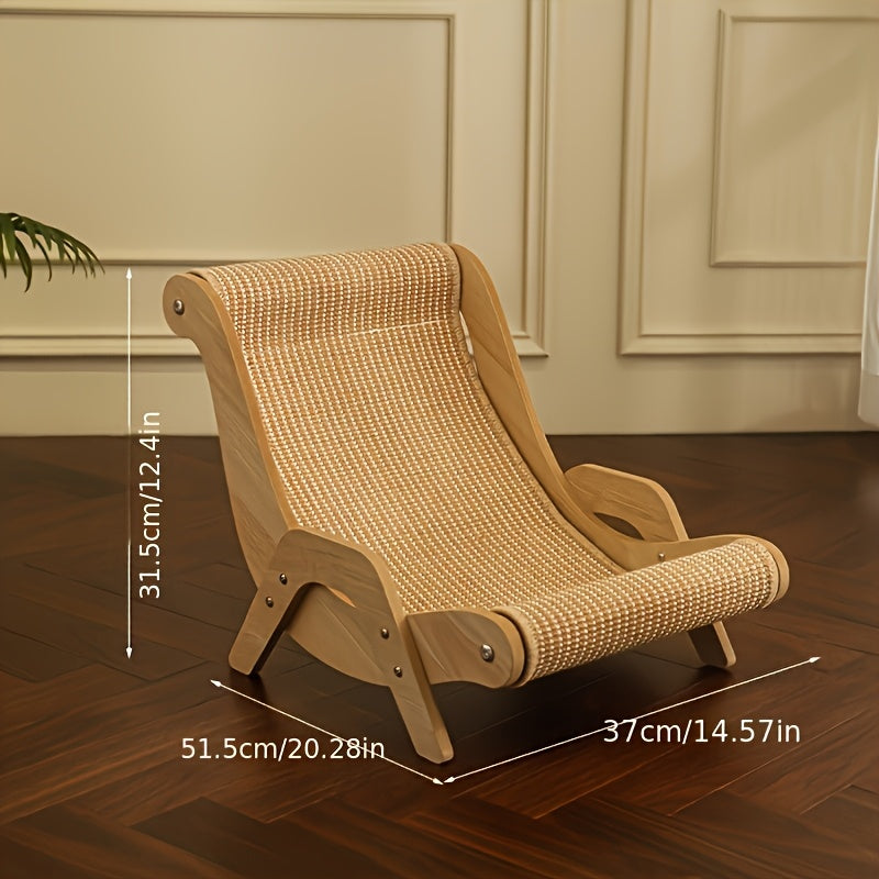 Durable Nylon Cat Sofa Bed Extra-Large Cat Hammock Lounger - Made From Durable Nylon, This All-season Comfort Sofa Bed For Cats Comes With A Scratch Pad.