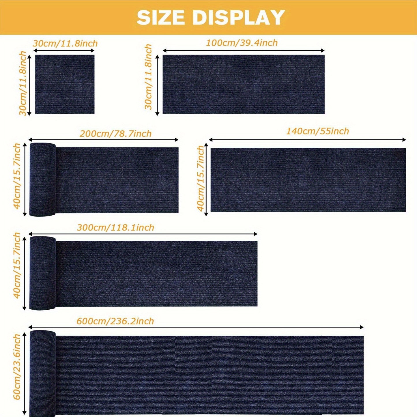 Durable Cat Scratching Pad - Self-Adhesive, Scratch-Resistant Felt Mat for Walls and Furniture, Ideal for Cats, Polyester Material - Multi-Size Pack