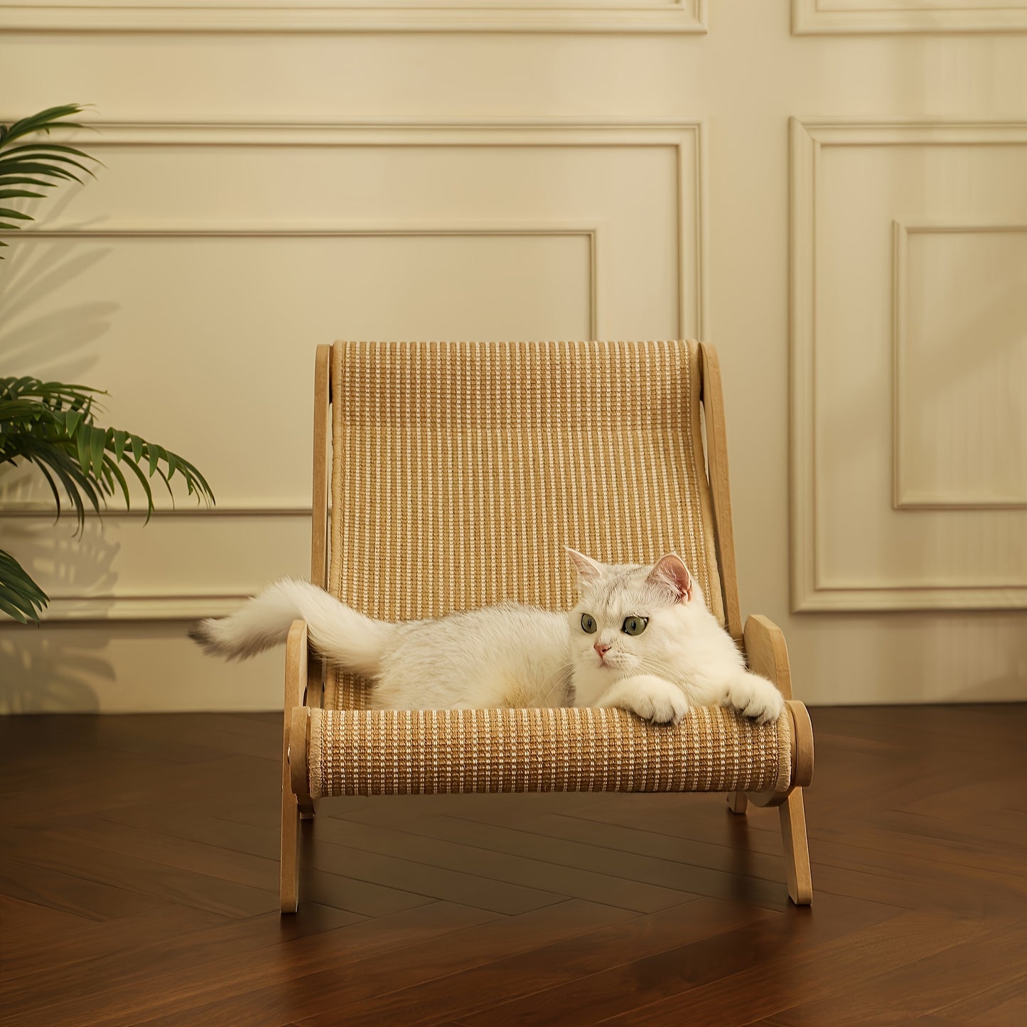 Durable Nylon Cat Sofa Bed Extra-Large Cat Hammock Lounger - Made From Durable Nylon, This All-season Comfort Sofa Bed For Cats Comes With A Scratch Pad.