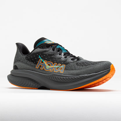 HOKA Mach 6 Men's Black/Electric Tangerine