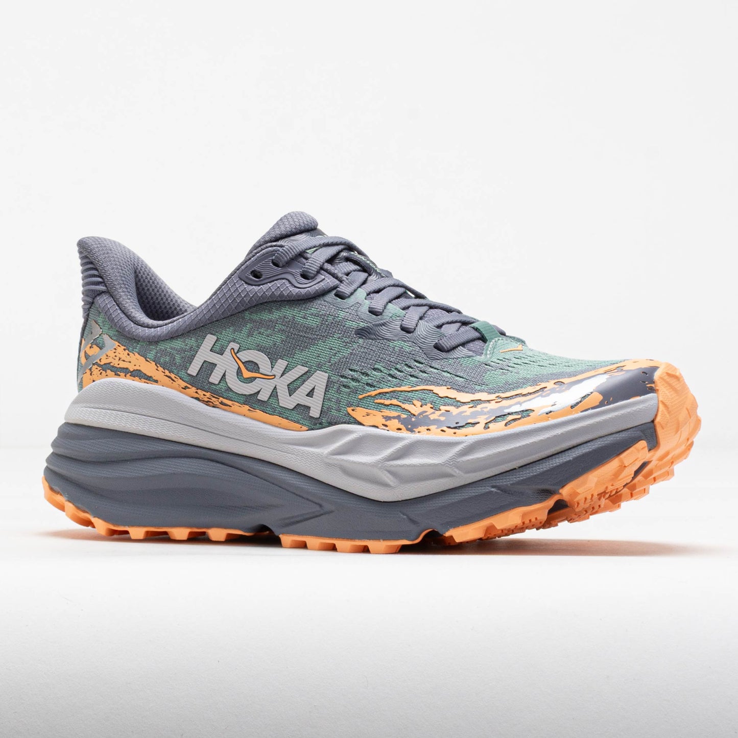 HOKA Stinson 7 Women's Grey Skies/Pale Tangerine